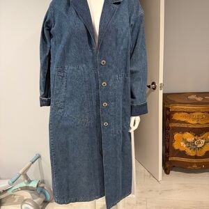 Nordstrom Blue Denim Long Jacket